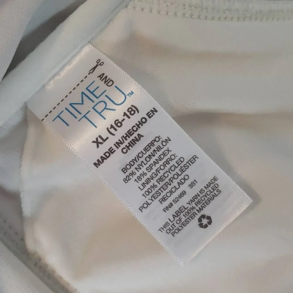 Pink Time and Tru Swim Top XL